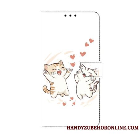 Leren Hoesje Samsung Galaxy S26 Liefde Voor Katten
