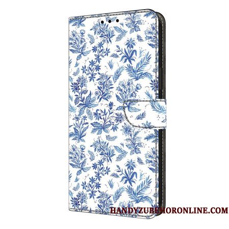 Leren Hoesje Samsung Galaxy S26 Plus Bloemenveld Bescherming Hoesje