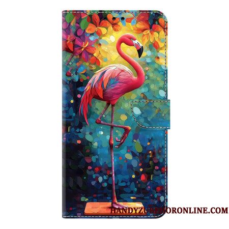 Leren Hoesje Samsung Galaxy S26 Plus Kunstflamingo Bescherming Hoesje