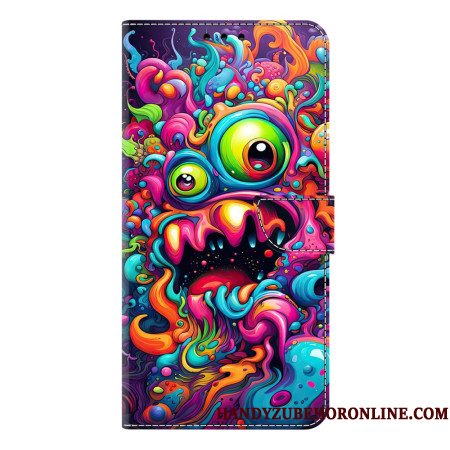 Leren Hoesje Samsung Galaxy S26 Plus Qilin Graffitimotief Bescherming Hoesje