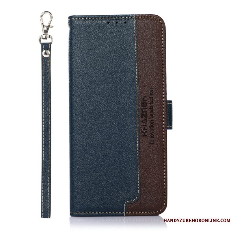 Leren Hoesje Samsung Galaxy S26 Plus Tweekleurig Khazneh Bescherming Hoesje