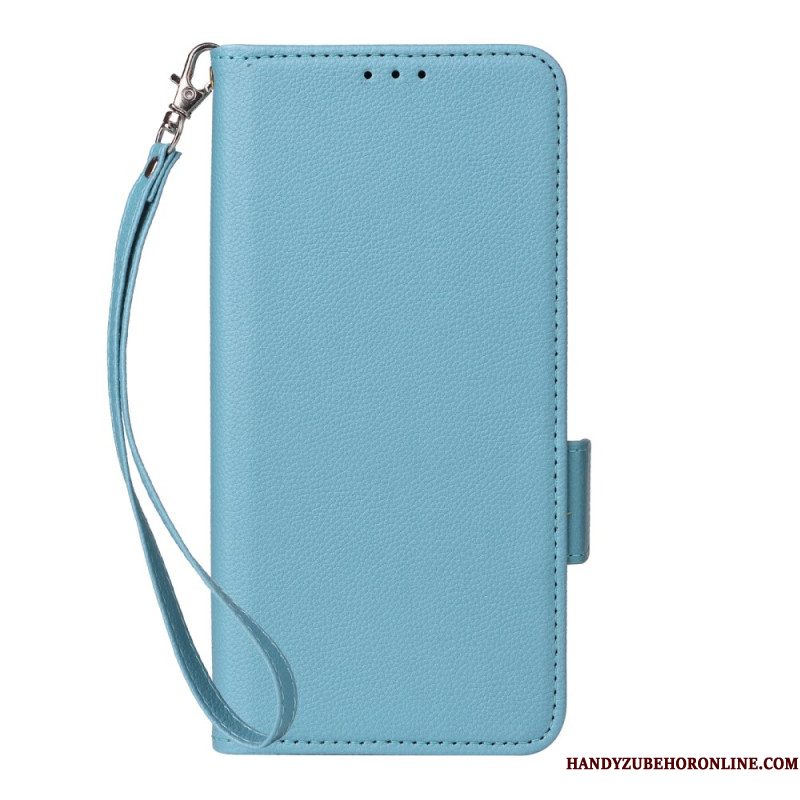Leren Hoesje Samsung Galaxy S26 Ultra Kunstleer Met Bandje Bescherming Hoesje