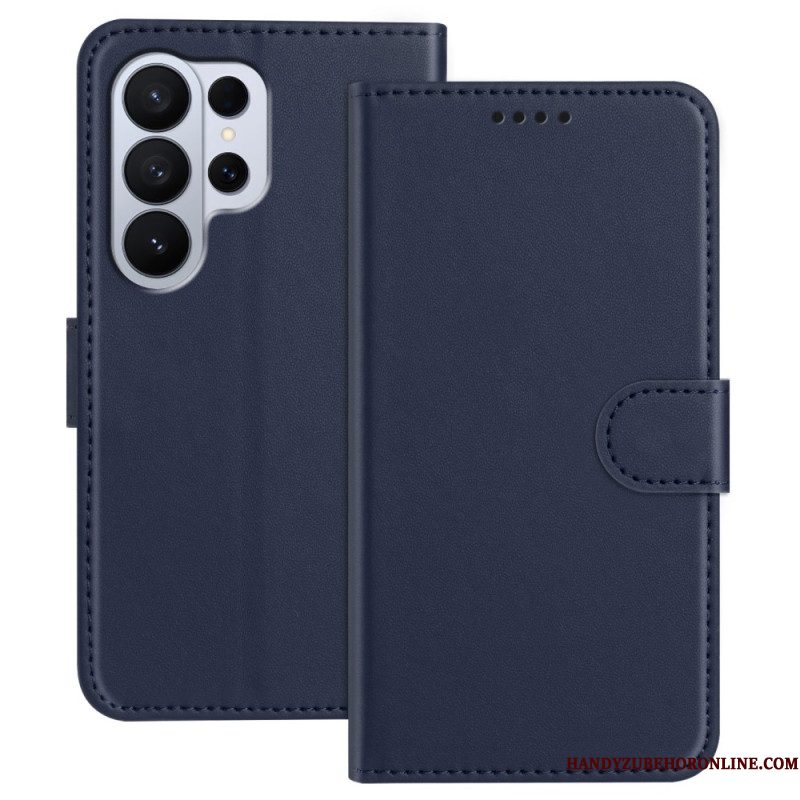 Leren Hoesje Samsung Galaxy S26 Ultra Stiksels