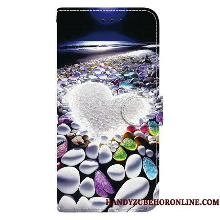 Leren Hoesje Samsung Galaxy S26 Wit Hart Bescherming Hoesje