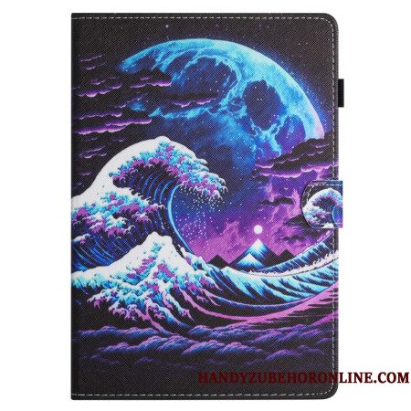 Leren Hoesje Samsung Galaxy Tab S11 Golven Bescherming Hoesje