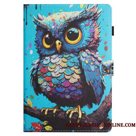 Leren Hoesje Samsung Galaxy Tab S11 Uil Bescherming Hoesje