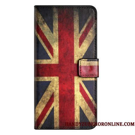 Leren Hoesje Voor Samsung Galaxy A17 4g / 5g Vintage Amerikaanse Vlag