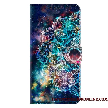Leren Hoesje Voor Samsung Galaxy S25 Plus 5g Gyroscopisch Patroon