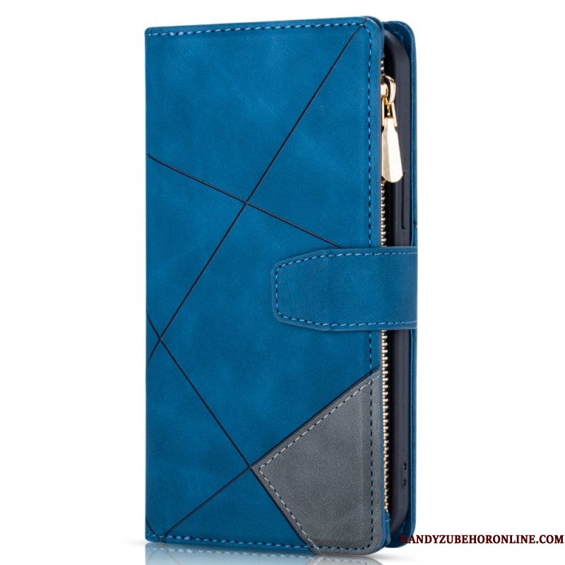 Leren Hoesje Voor Samsung Galaxy S25 Plus 5g Portemonnee Met Geometrisch Patroon