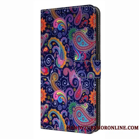 Leren Hoesje Voor Samsung Galaxy S26 Plus Etnische Wijnrank