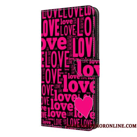 Leren Hoesje Voor Samsung Galaxy S26 Plus Liefde