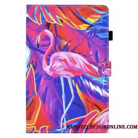 Leren Hoesje Voor Samsung Galaxy Tab S11 Flamingo