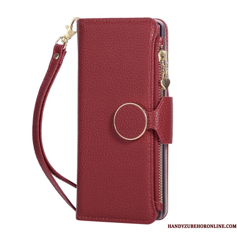 Leren Hoesje Voor Samsung Galaxy Z Fold 7 Vintage Design