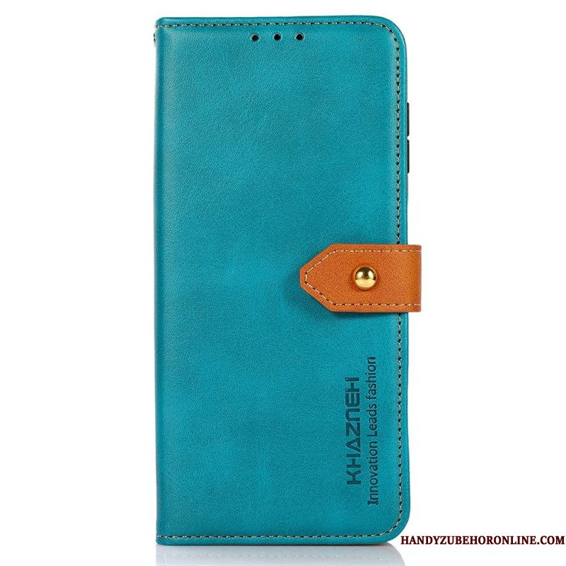 Leren Hoesje Voor Sony Xperia 1 Vii Khazneh Gouden Sluiting