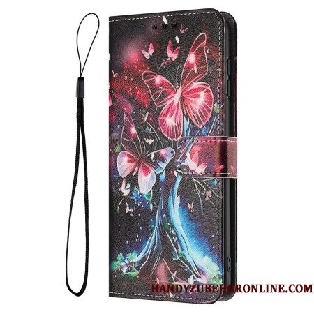 Leren Hoesje Voor Sony Xperia 1 Vii Vlinderboom