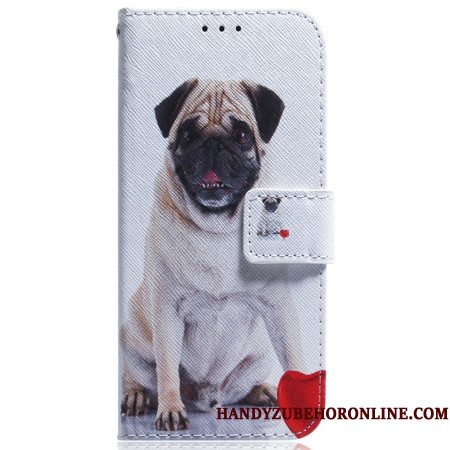 Leren Hoesje Voor Sony Xperia 10 Vii Mopshond