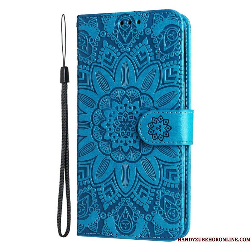 Leren Hoesje Voor Xiaomi 15 Zonnebloempatroon