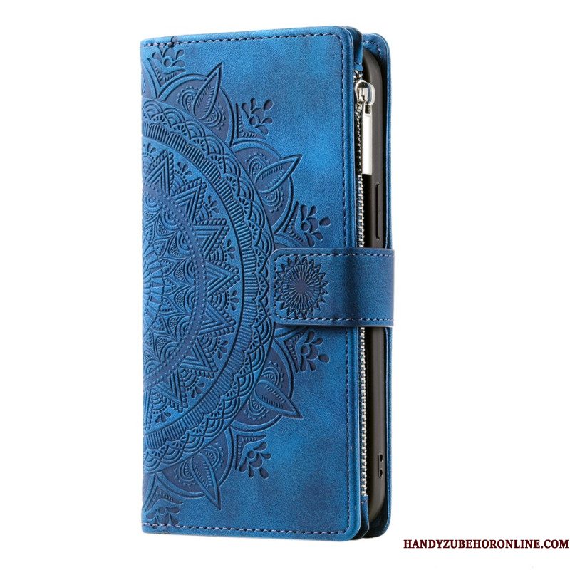 Leren Hoesje Voor Xiaomi 15t Pro Portemonnee Met Mandala-suèdelook