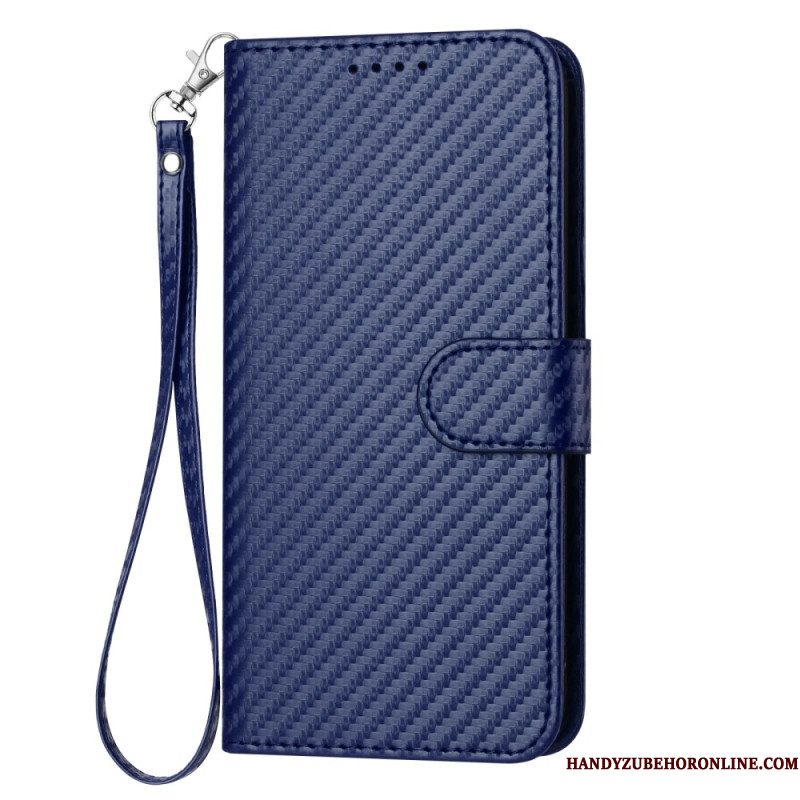 Leren Hoesje Voor Xiaomi 17 Pro Koolstofvezeltextuur