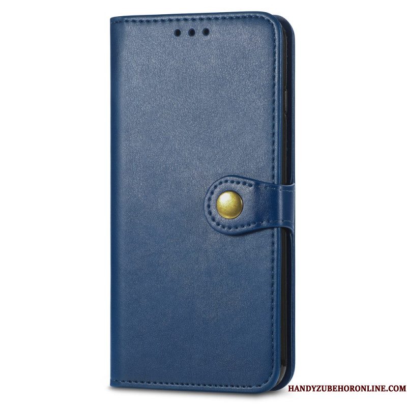Leren Hoesje Voor Xiaomi 17 Pro Max Gouden Sluiting