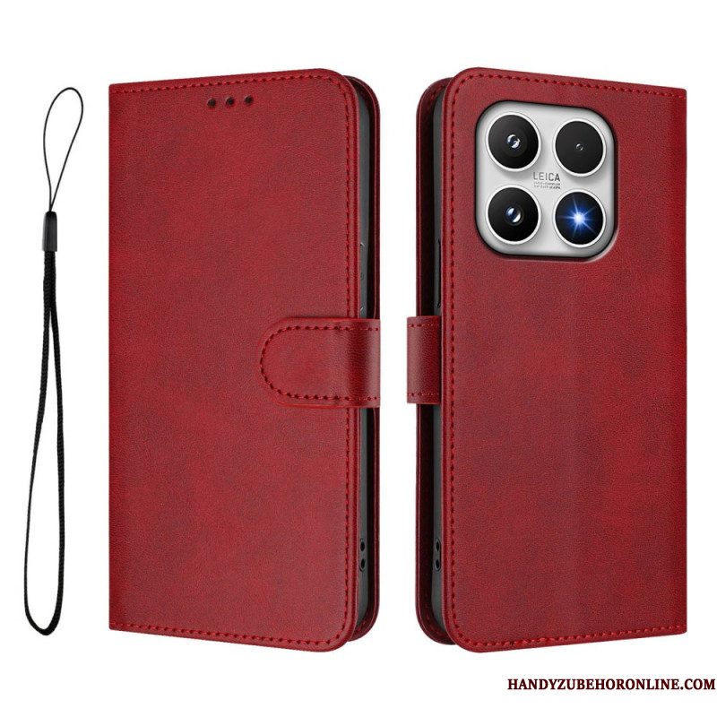 Leren Hoesje Voor Xiaomi 17 Rfid-bescherming Met Leerlook