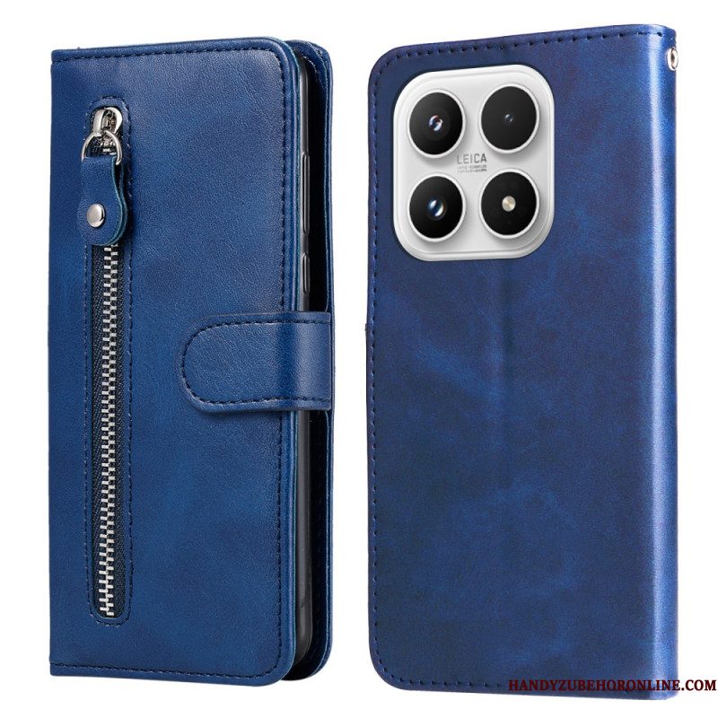 Leren Hoesje Voor Xiaomi 17 Vakje Met Rits