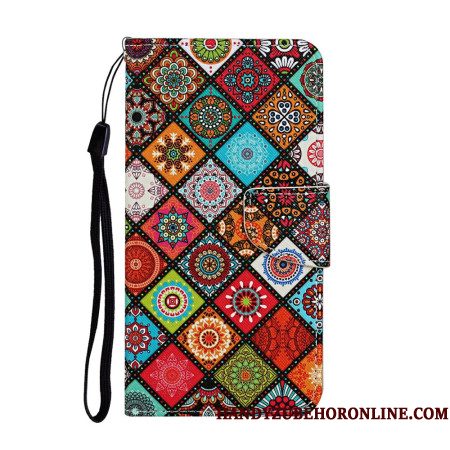Leren Hoesje Voor Xiaomi Redmi Note 14 Pro Plus 5g Etnische Stijl