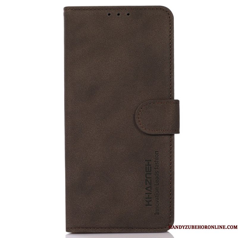 Leren Hoesje Voor Xiaomi Redmi Note 15 5g Effen Khazneh