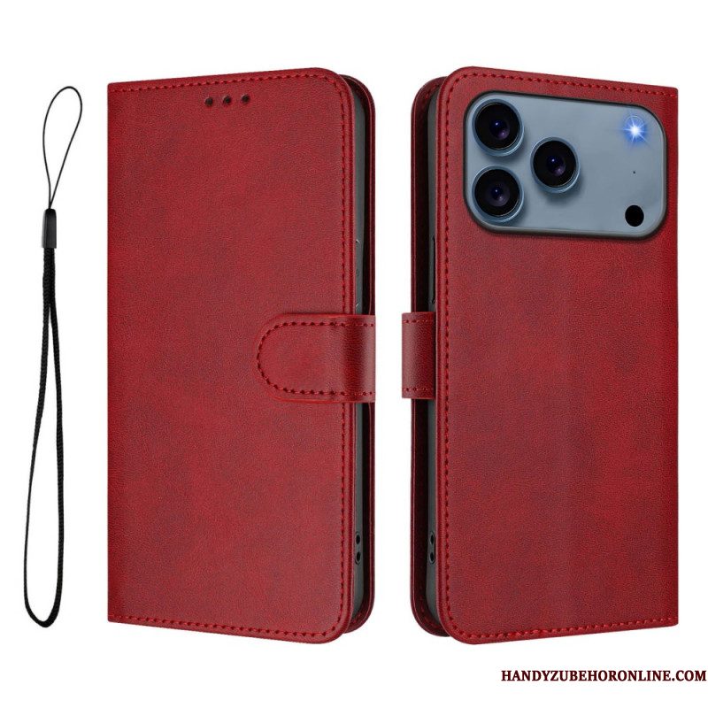 Leren Hoesje Voor iPhone 17 Pro Rfid-bescherming