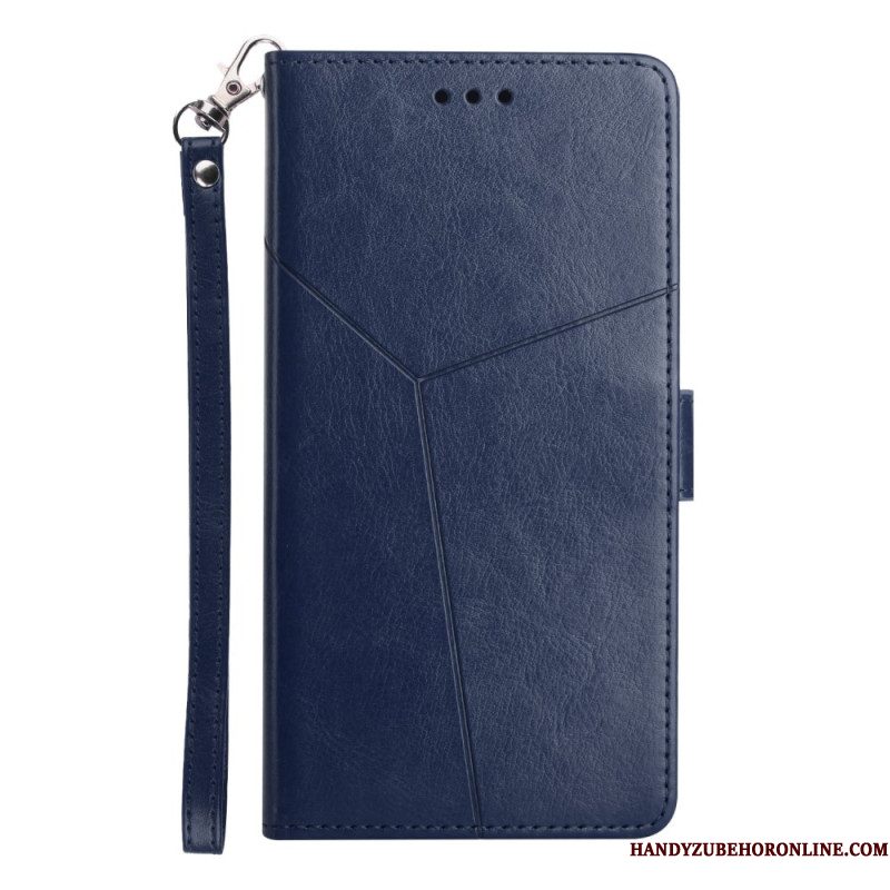 Leren Hoesje Xiaomi 15 Pro Bandje Met Y-design Bescherming Hoesje
