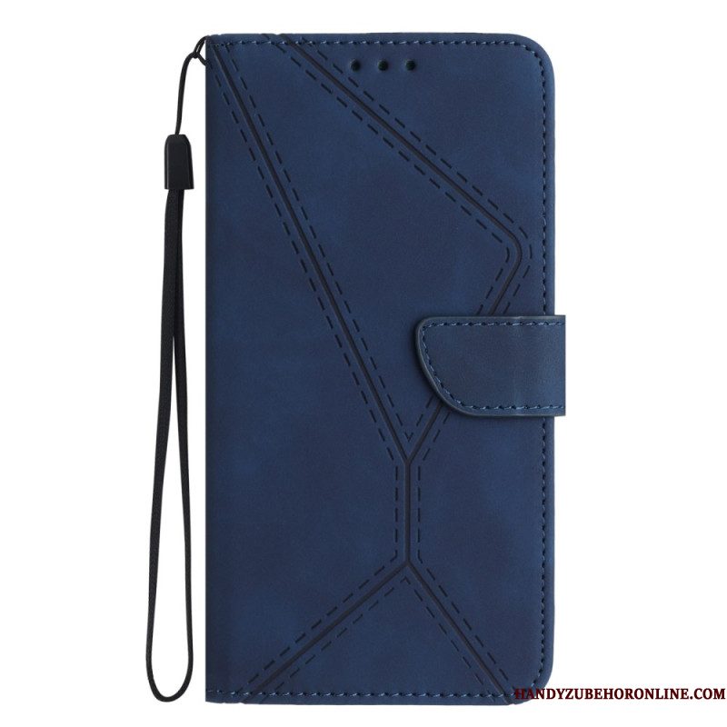 Leren Hoesje Xiaomi 15 Pro Lijnen En Strepen