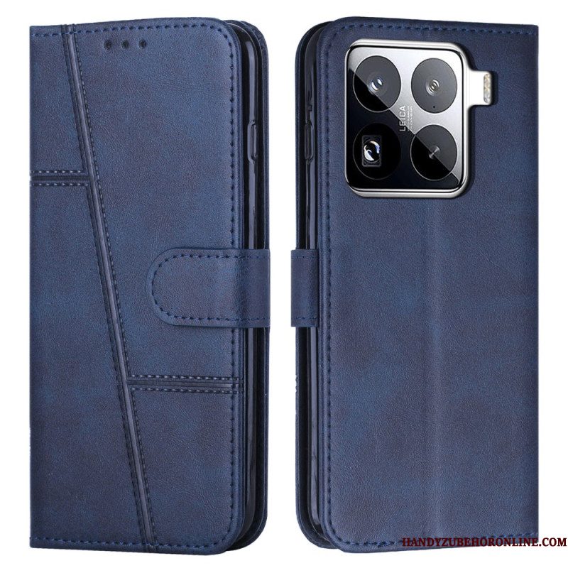 Leren Hoesje Xiaomi 15 Pro Zakelijk Bescherming Hoesje