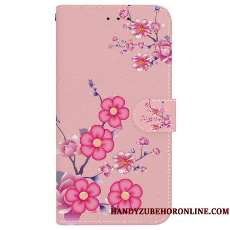 Leren Hoesje Xiaomi 15 Ultra Sakura-patroon Bescherming Hoesje