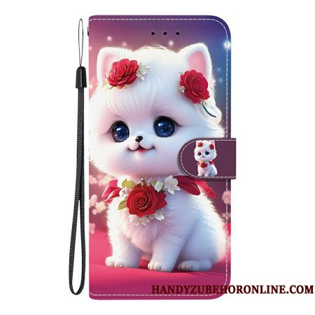 Leren Hoesje Xiaomi 15t Kat En Rozen Bescherming Hoesje