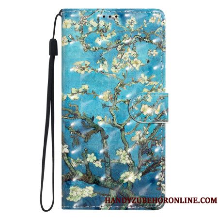Leren Hoesje Xiaomi 15t Pro Bloemen Abrikozenboom Bescherming Hoesje