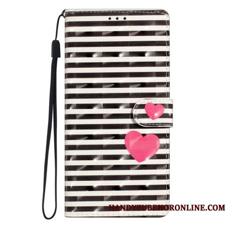 Leren Hoesje Xiaomi 15t Pro Strepen En Hart