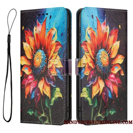Leren Hoesje Xiaomi 17 Pro Max Zonnebloem