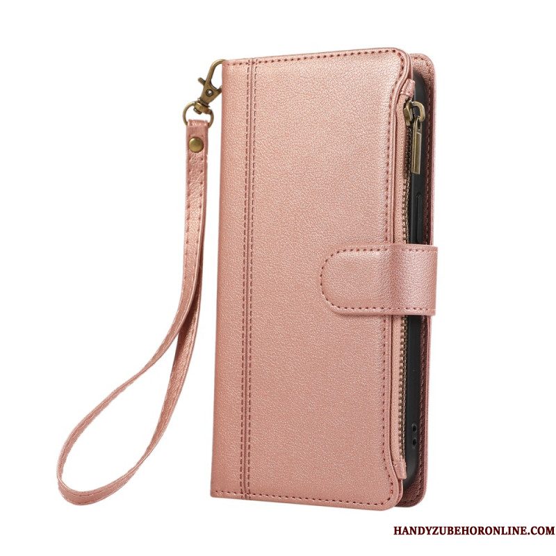 Leren Hoesje Xiaomi 17 Pro Portemonnee Met Riem