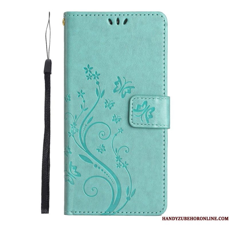 Leren Hoesje Xiaomi Redmi Note 14 Pro 4g Bloemetjes