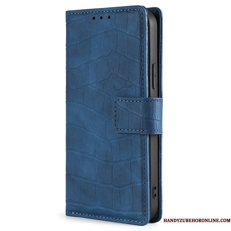 Leren Hoesje Xiaomi Redmi Note 14 Pro 4g Krokodillenstijl Bescherming Hoesje