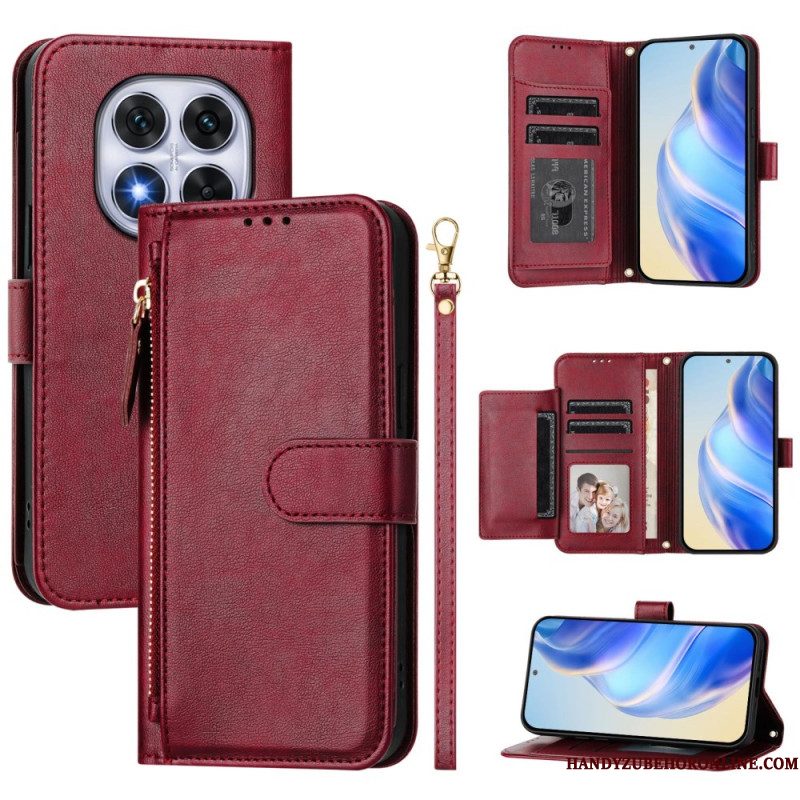Leren Hoesje Xiaomi Redmi Note 14 Pro 5g Multifunctioneel Retro Bescherming Hoesje