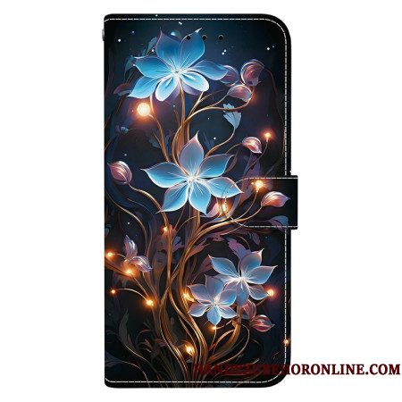 Leren Hoesje Xiaomi Redmi Note 14s Kleine Bloemen