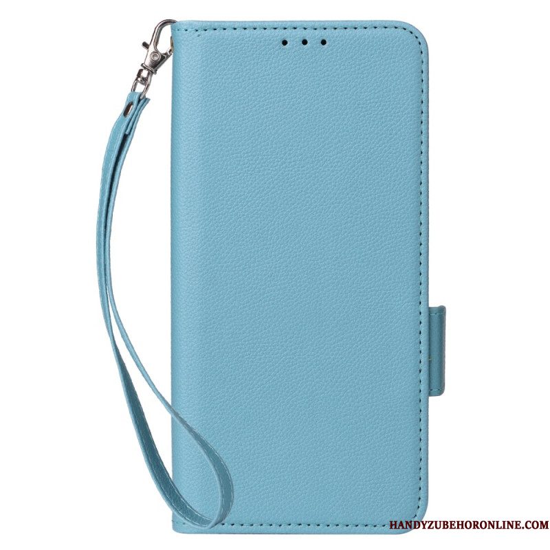 Leren Hoesje Xiaomi Redmi Note 14s Ultraslank Met Riem Bescherming Hoesje