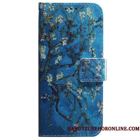 Leren Hoesje Xiaomi Redmi Note 15 5g Abrikozenbloesem Bescherming Hoesje