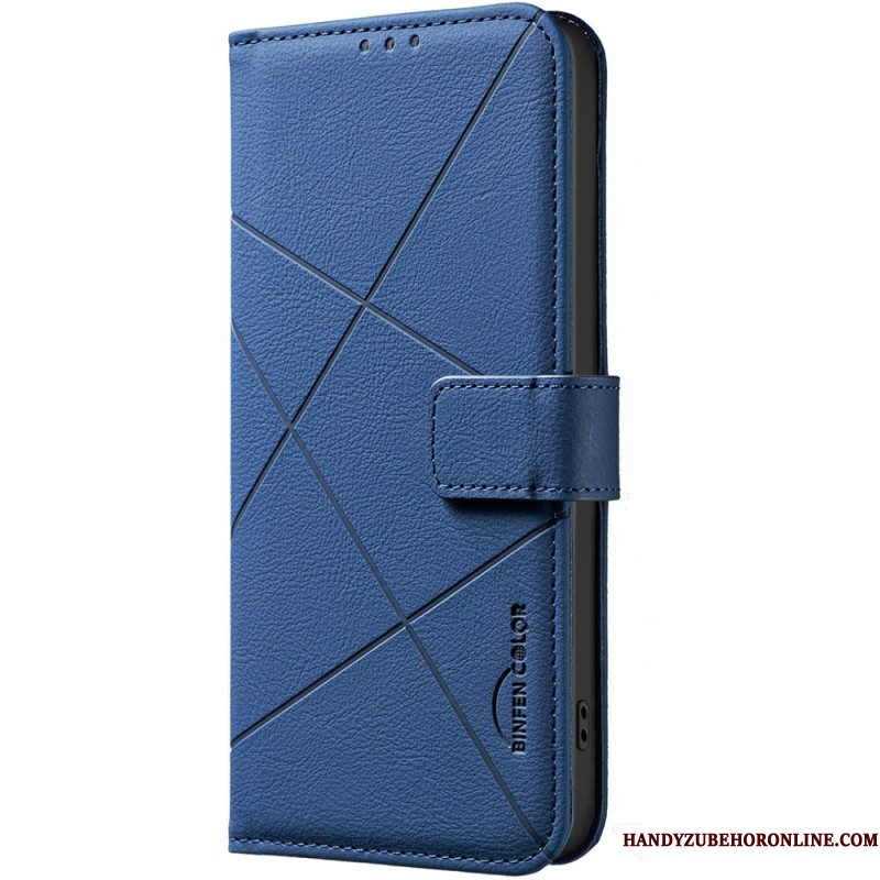 Leren Hoesje Xiaomi Redmi Note 15 5g Binfen Color Lijnen