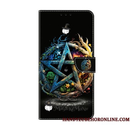 Leren Hoesje Xiaomi Redmi Note 15 5g Pentagram Bescherming Hoesje