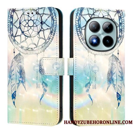 Leren Hoesje Xiaomi Redmi Note 15 Pro Plus 5g Dromenvanger Met Aquarelprint