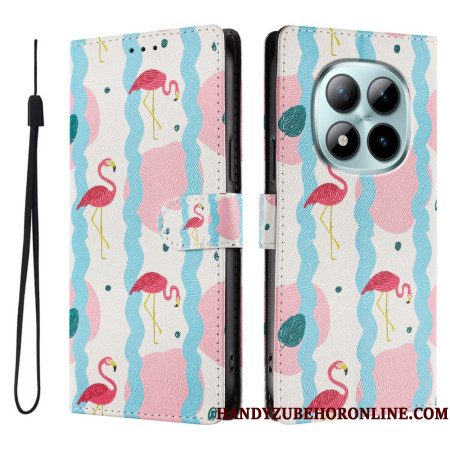 Leren Hoesje Xiaomi Redmi Note 15 Pro Plus 5g Flamingo's Bescherming Hoesje