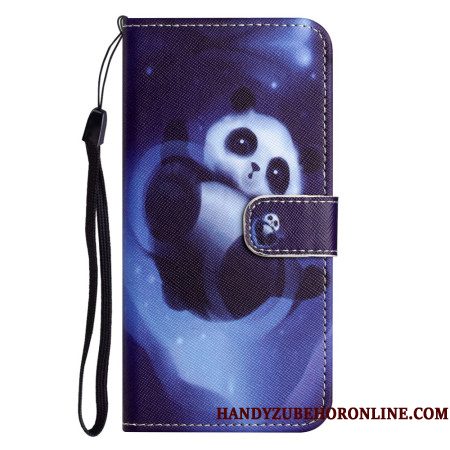 Leren Hoesje Xiaomi Redmi Note 15 Pro Plus 5g Ruimtepanda Bescherming Hoesje