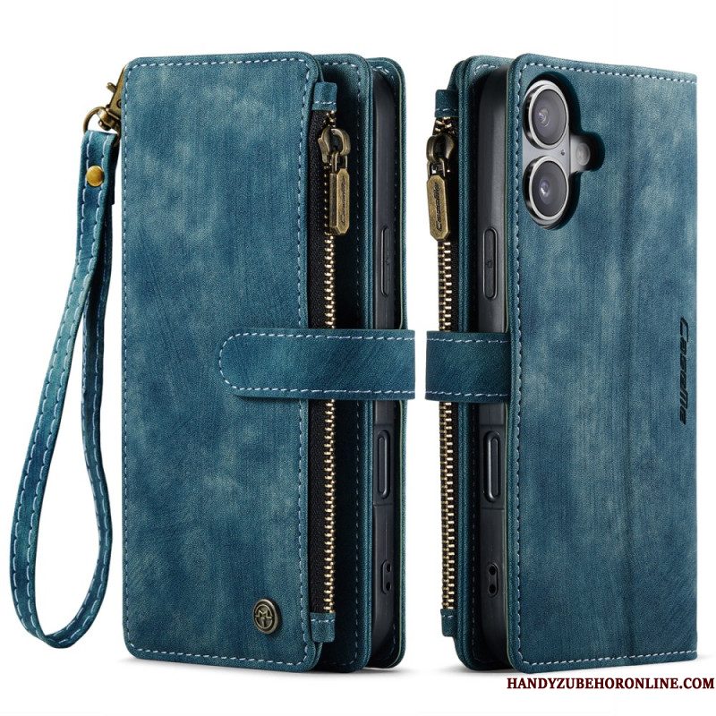 Leren Hoesje iPhone 17 Portemonnee Met 10 Kaartsleuven Bescherming Hoesje